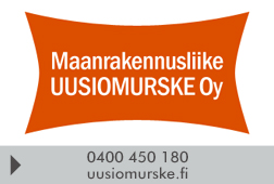 Maanrakennusliike Uusiomurske EM Oy logo